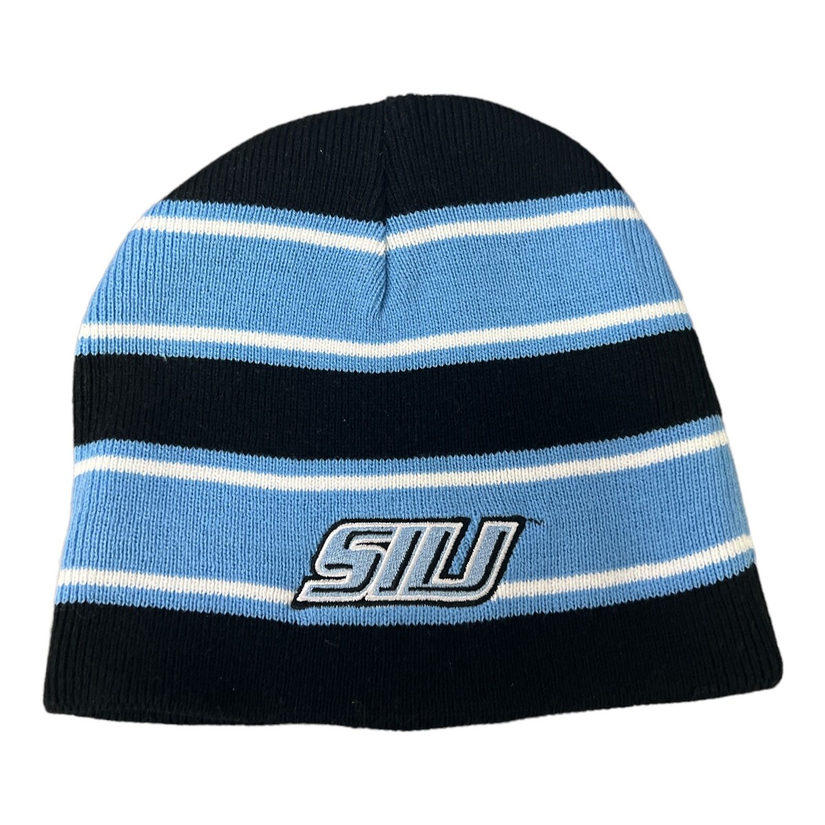 Southern Illinois University Reversible Beanie – Blue & Black Knit