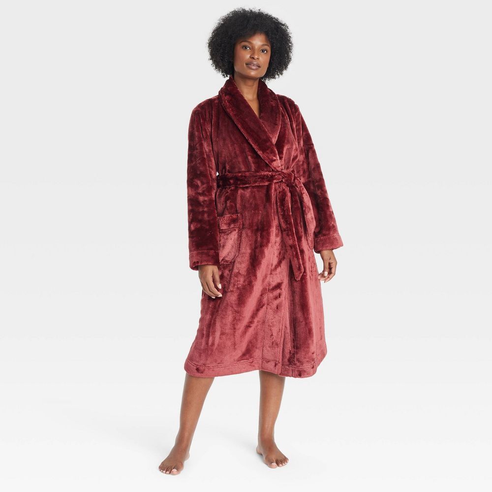 Womens Plush Robe - Auden Red XL/XXL 14607286_OB_app