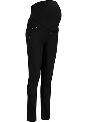 Neu Wärmende Umstands-Thermo-Hose Normal Gr. 38 Schwarz Damen Freizeit-Pants