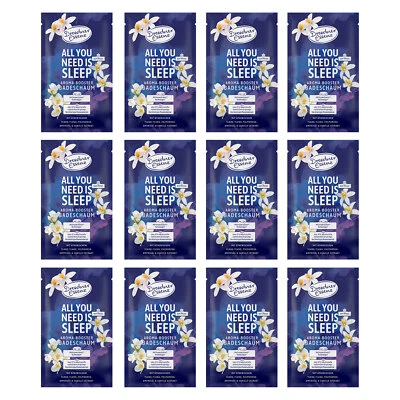 12er Pack Dresdner Essenz Badeschaum All you need is sleep 12 x 80 g Badezusatz