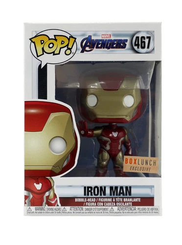 Funko Pop Iron Man Avengers Endgame BoxLunch Exclusive Vinyl Figure #467 Marvel
