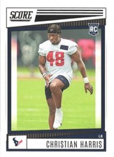  2022 Score #352 Christian Harris  Houston Texans  Rookie Football Card. rookie card picture