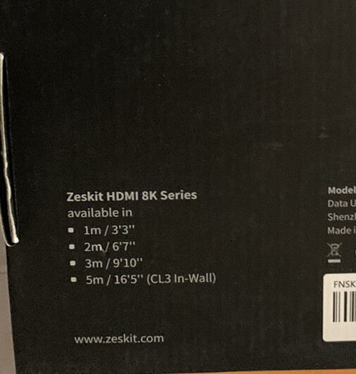 8K Ultra High Speed HDMI Cable