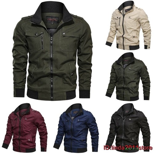 Coat Combat Casual Bomber Jackets | eBay