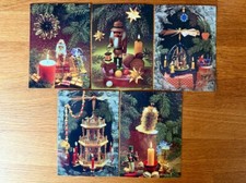 DDR Weihnachtskarten ca. 10x15, 1 Satz zu je 5 Karten Weihnachten Ansichtskarten