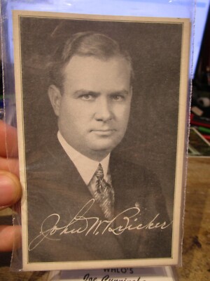 G3 Old OHIO Postcard John W Bricker Attorney General Columbus Grandview Heights
