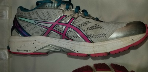 ASICS GT-1000 5 Linea Donna Scarpe Da Corsa Taglia 10.5  GRIGIO/VERDE-AZZURRO/VIOLA EUC un sacco di vita | eBay