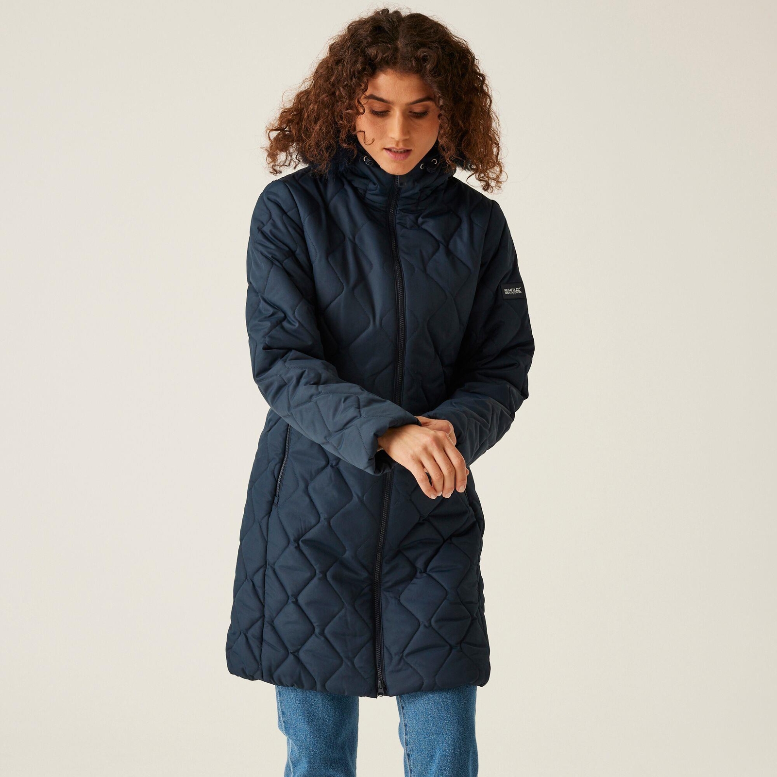Regatta Womens Fritha III Jacket Quilted Insulated Hooded Parka Faux Fur Trim