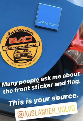 Autocollants Emblèmes 3D Chromés Pour Volvo - Modèles C30, V40, V50, S60, Etc. (Argenté)