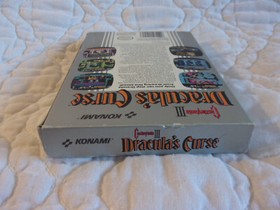 NINTENDO NES CASTLEVANIA III DRACULA'S CURSE VIDEOGIOCO SCATOLA INSERTO MANUALE 1990