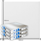 10.8m2 Suspended Ceiling Tiles Wipeable 595mm x 595mm EasyClean 600mm x 600mm