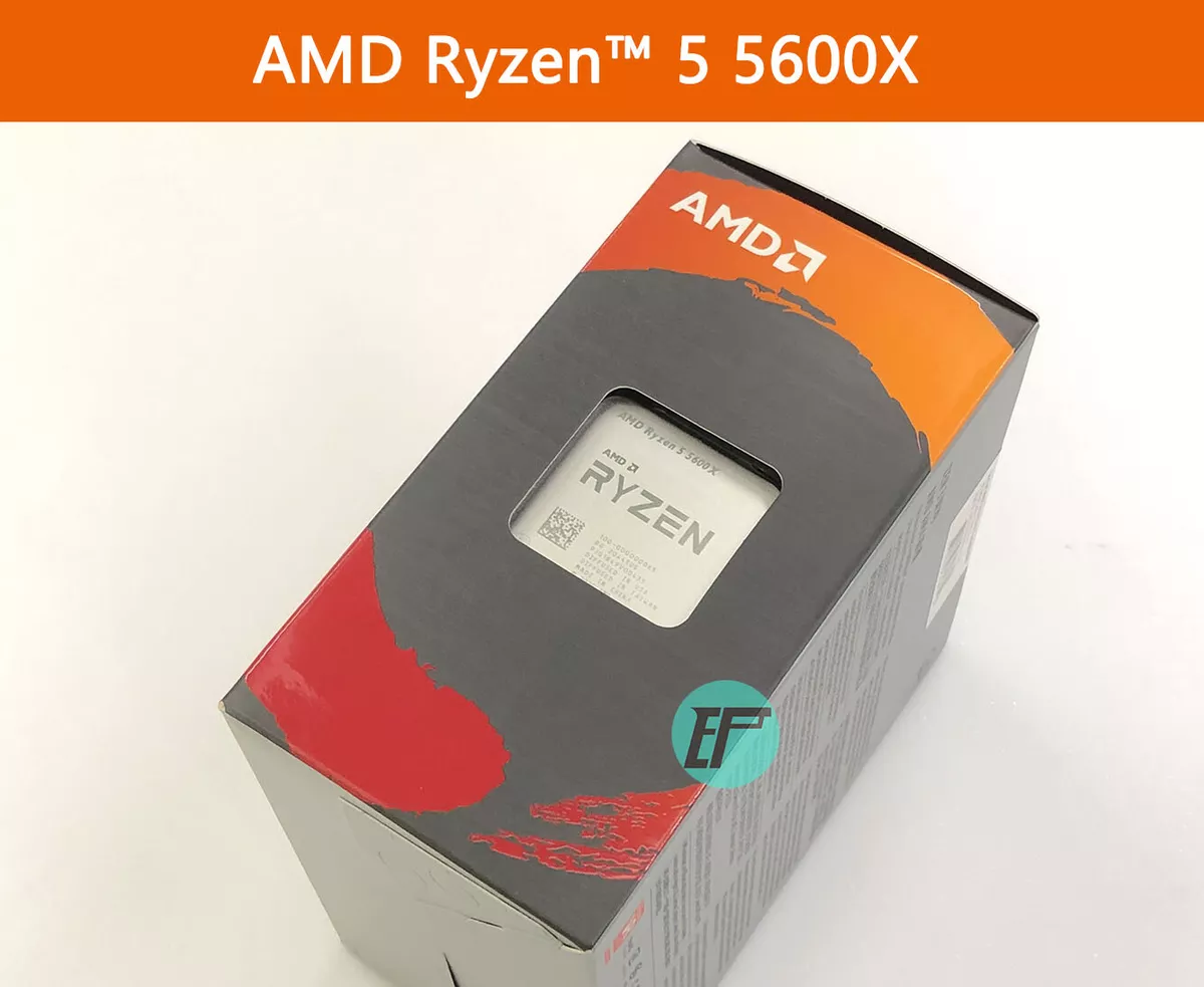 AMD Ryzen 5 5600X 6-Core 12-Thread Processor Chinese Box ready