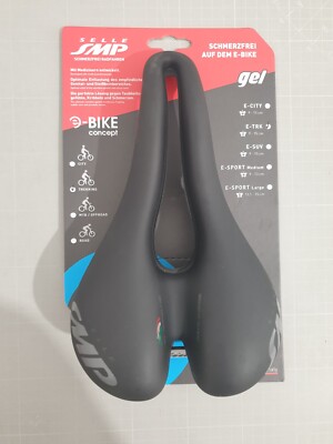 SMP Sattel E-Trk Gel schwarz 277 x 162mm Black