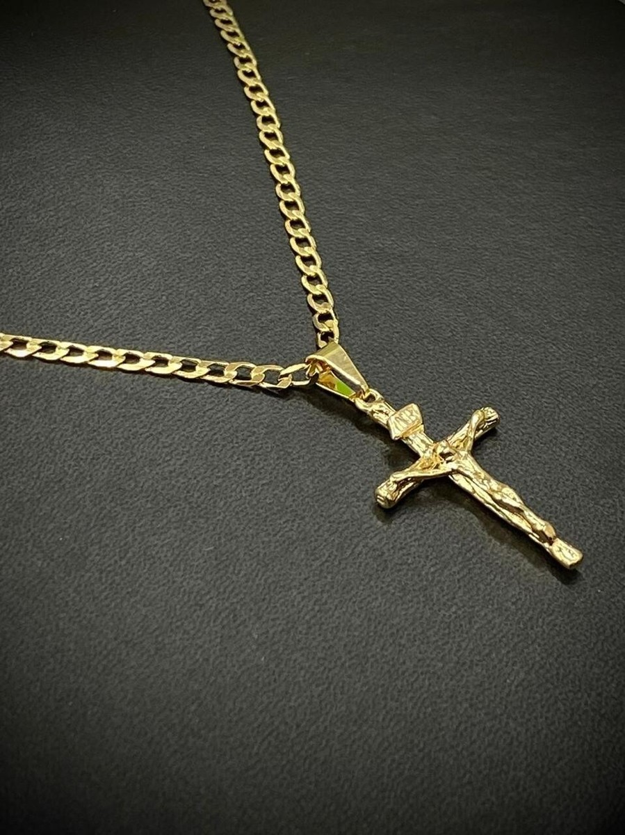 24'' Mens 14k Yellow Gold Figaro Chain | Shane Co
