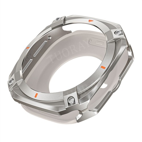 Coque de protection en alliage d'aluminium et métal pare-chocs pour Samsung Galaxy Watch Ultra 47 mm - Photo 26 sur 46