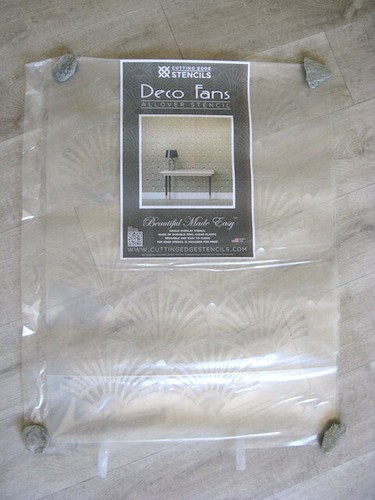 Cutting Edge Stencils Deco Fans Allover Stencil Reusable Wall Stencil - Picture 3 of 5
