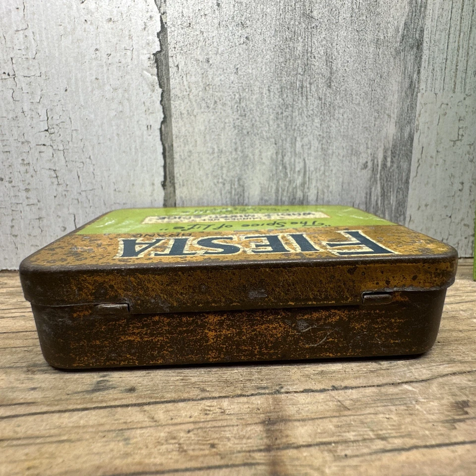 Vintage Fiesta Spice Tin - Whole Mixed Spice-Field & Start Utica NY Advertising - Image 4 of 4