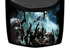 Abstract Zombies Reaching Sky Falling Vinyl Hood Wrap Truck Car Graphic Decal US