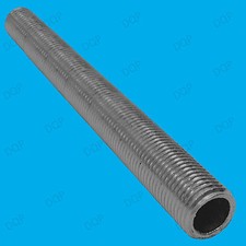  2x M10 600mm x 10mm Allthread Hollow Threaded Rod Tube, Electrical Lamp Socket