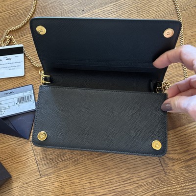 NWT Prada 1ZH029 Giada Saffiano Black Leather Mini Crossbody NWT Prada 1ZH029 Giada Saffiano Black Leather Mini Crossbody