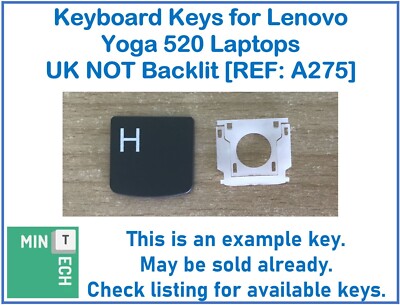 Tastatur Ersatz Tasten für Lenovo Yoga 520 Laptops UK Layout NICHT Hintergrundbeleuchtung