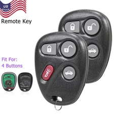2 Replacement For 2001 - 2003 2004 2005 Buick Lesabre Key Fob Remote KOBLEAR1XT