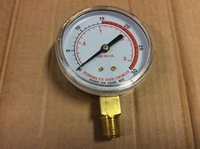 2 1/2" WELDING GAUGE 0-30 PSI 1/4 NPT ACETYLENE 
