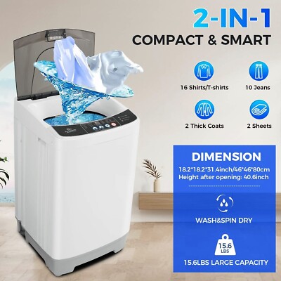 Automatic Washing Costway In Portable Washing Machine Costway