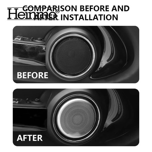 For Mini Cooper S F55 F56 F57 Car Door Horn Audio Protection Covers Trim Sticker - Picture 6 of 9