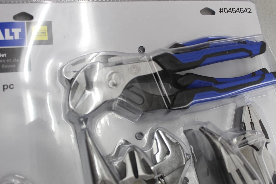 Nuevo JUEGO DE ALICATES Y LLAVES DE COBALTO (10 PIEZAS) Comfort Grip #04642 R2B Foto 2 de 3