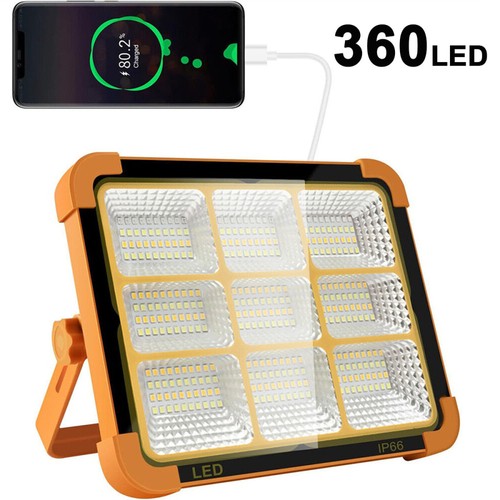 3500W LED Arbeitsleuchte Akku Aufladbar Werkstattlampe Baustrahler Flutlicht DHL - Bild 52 von 63