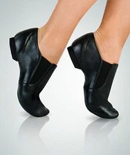 Angelo Luzio 401C Child's Size 13M (Fits 10M) Black Leather Slip On Jazz Boot