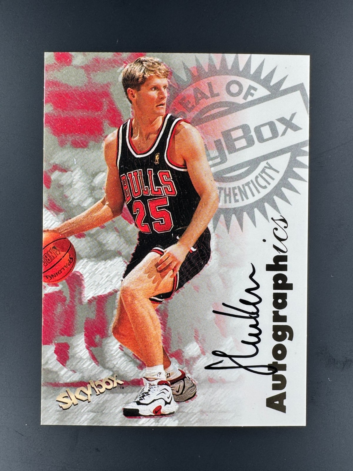 STEVE KERR 1997-98 Skybox Premium AUTOGRAPHICS SSP Chicago Bulls CLEAN