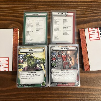 Marvel Champions the Card Game Hero Pack Lot (Hulk & Ant-Man), Complete!