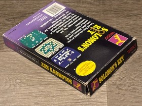 Solomon's Key Nintendo Nes Complete CIB Authentic