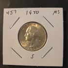 1950-S Washington Silver Quarter In Brilliant Uncirculated Condition