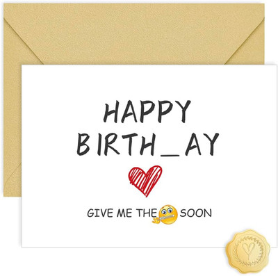 Funny Husband Birthday Card, Birthday Decorations for Men, Humor Gift Ideas for