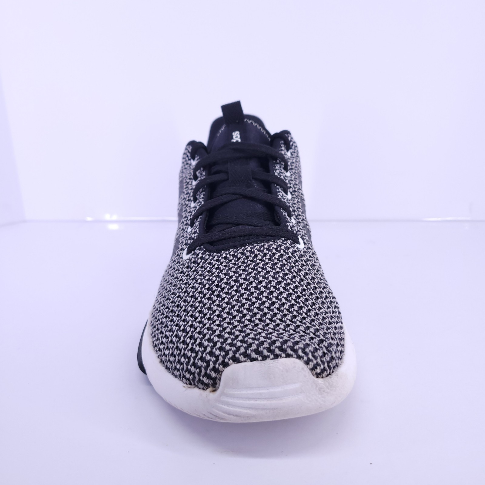 SAOLA Adidas Lite Racer Cloudfoam Sneakers Uomo 10 Nero Bianco Corsa Passeggio Usate
