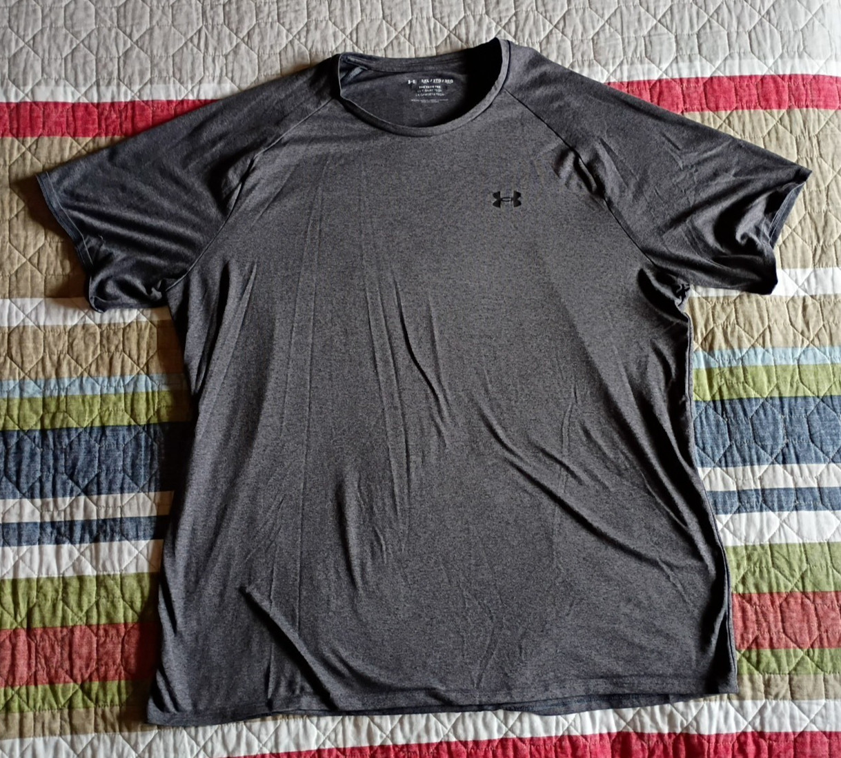 Under Armour The Tech Tee Men's 3XL Short Sleeve Charcoal Gray