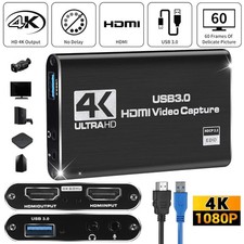 4K Audio Video Capture Card USB 3.0 HDMI Video Capture Device 1080P HD Recording