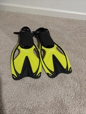 Speedo Dive Snorkel Dive Fins Jr Youth Kids. Size S/M U.S 6-8 EU 37-41 Yellow