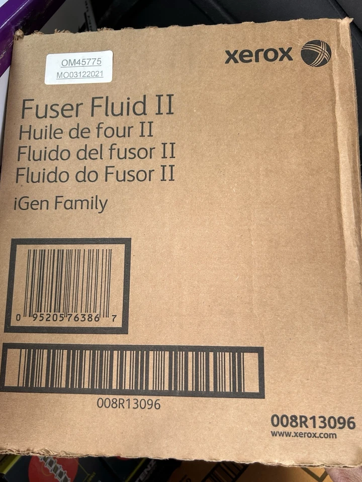 2 x XEROX iGen3, iGen4, iGen150 and iGen5 Fuser Fluid II 008R13096 1.6L - Image 1 of 1