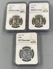 3 NGC PF69 US 90% Silver Franklin 50c 1959 1959 1962 L23859
