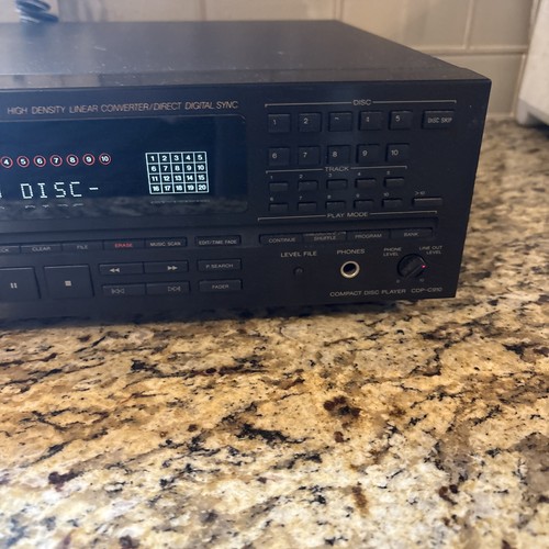 Sony CDP-C910 10-Disc CD Changer - SPORTA E CARTUCCIA MANCANTI - RICAMBI/RIPARAZIONE! - Foto 6 di 16