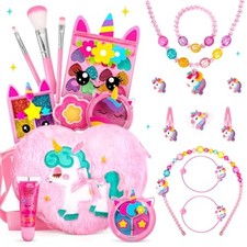 ULOVEME Kids Real Makeup Kit for Girls - Non-Toxic, Washable Makeup Toy