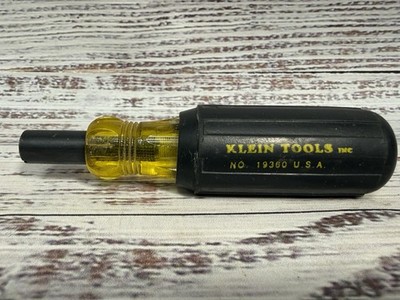Vintage Klein Tools 19360 Conduit Fitting Screwdriver - Made in USA