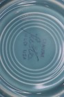 Vintage Fiesta Turquoise 8" Luncheon Plate Genuine H L USA  1940-1969 Laughlin — photo 4