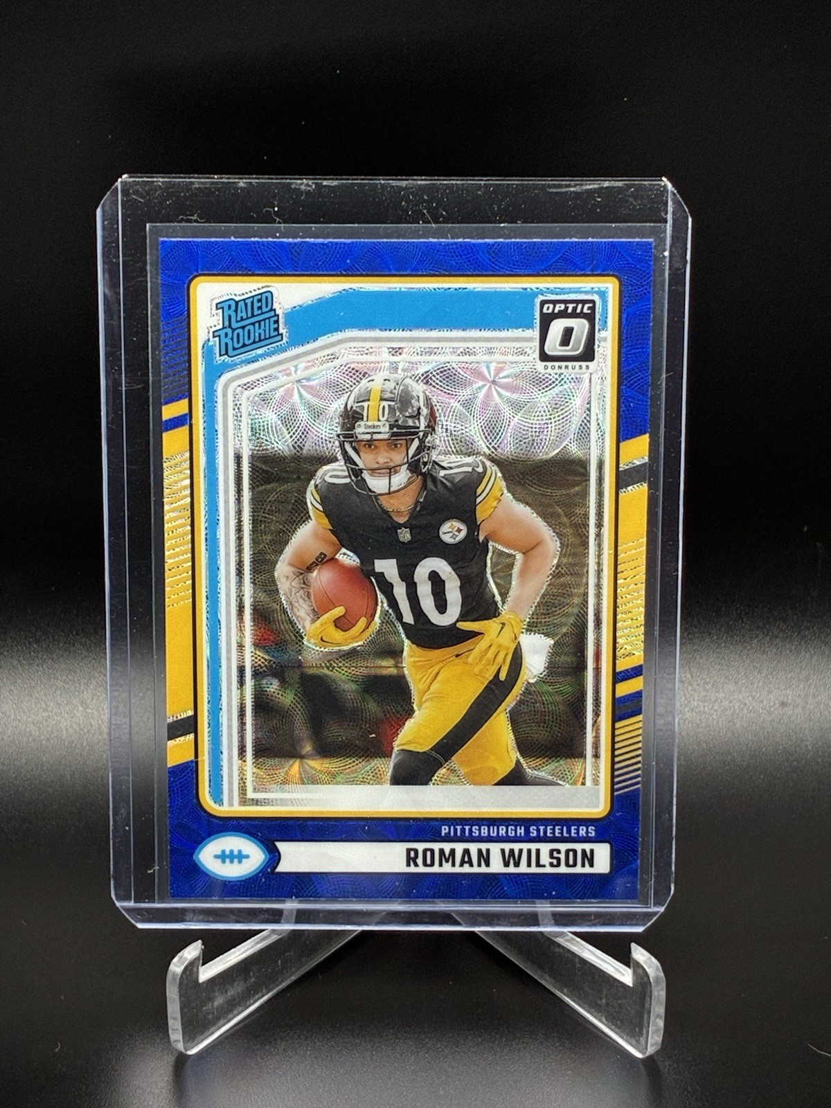 Roman Wilson Blue Scope Rookie 2024 Donruss Optic #285