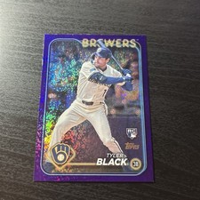 US144 Tyler Black RC Milwaukee Brewers 2024 Topps Purple Foilboard /799