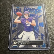 J.J. MCCARTHY 2024 DONRUSS OPTIC FOOTBALL ROOKIE MY HOUSE VIKINGS #6